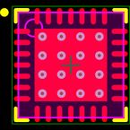 DSPIC33FJ12GP202-I/ML封装焊盘图