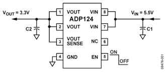 ADP124ACPZ-3.0-R7电路图