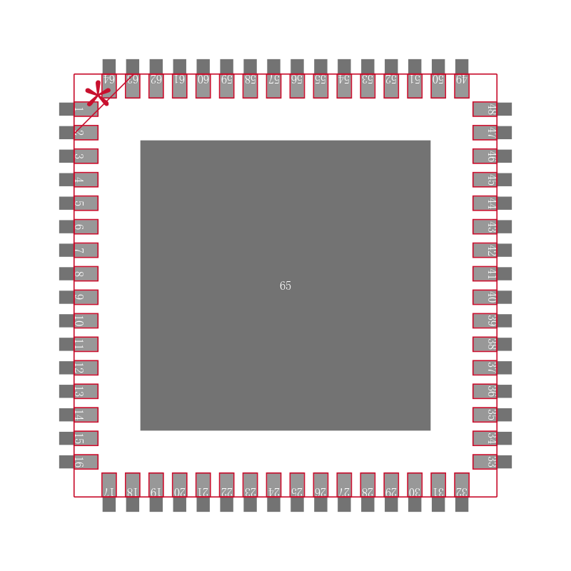 AD5392BCP-5封装焊盘图