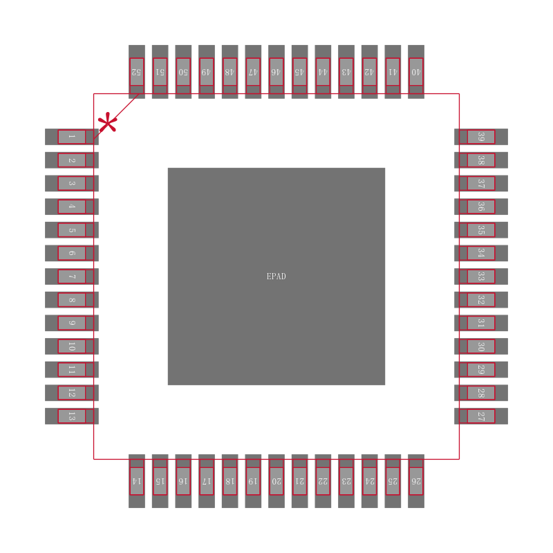 AD9433BSQZ-105封装焊盘图