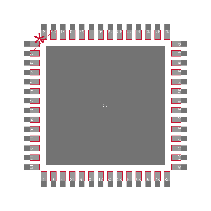 AD9991KCPZRL封装焊盘图