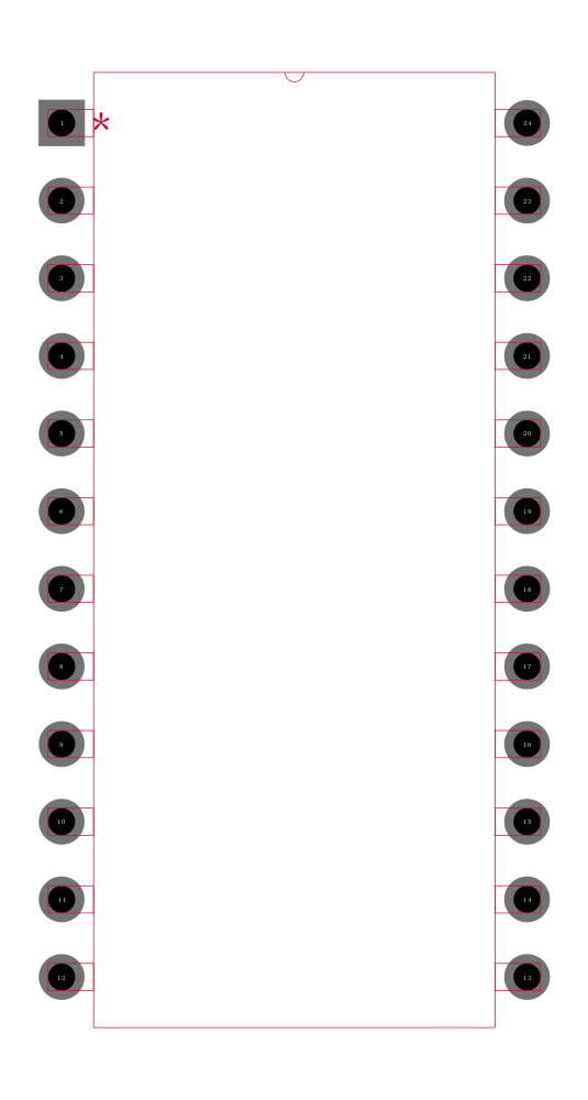 DAC702KH封装焊盘图