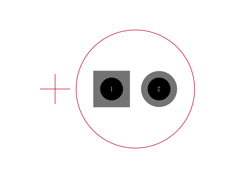 ECA-1HM100封装焊盘图