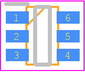 ESDA6V1BC6封装焊盘图