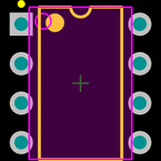 EPC1441PC8封装焊盘图