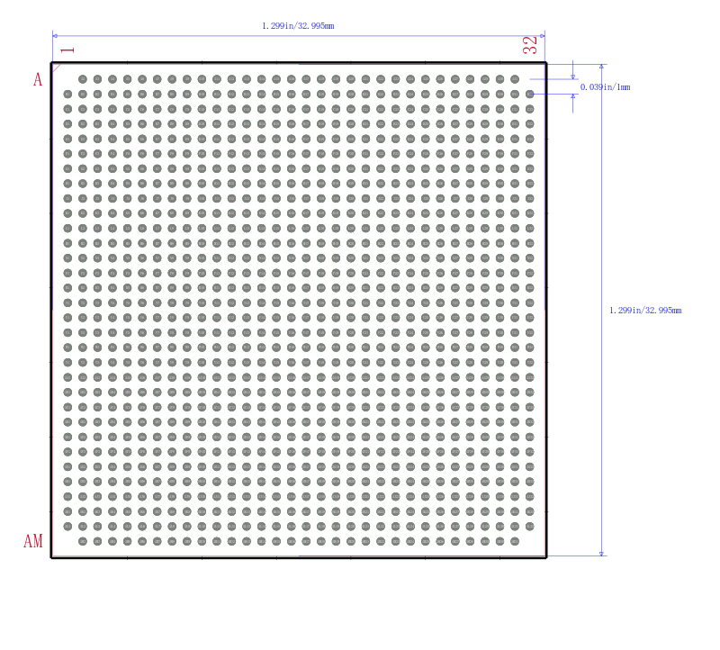 EP1S80F1020I7封装图