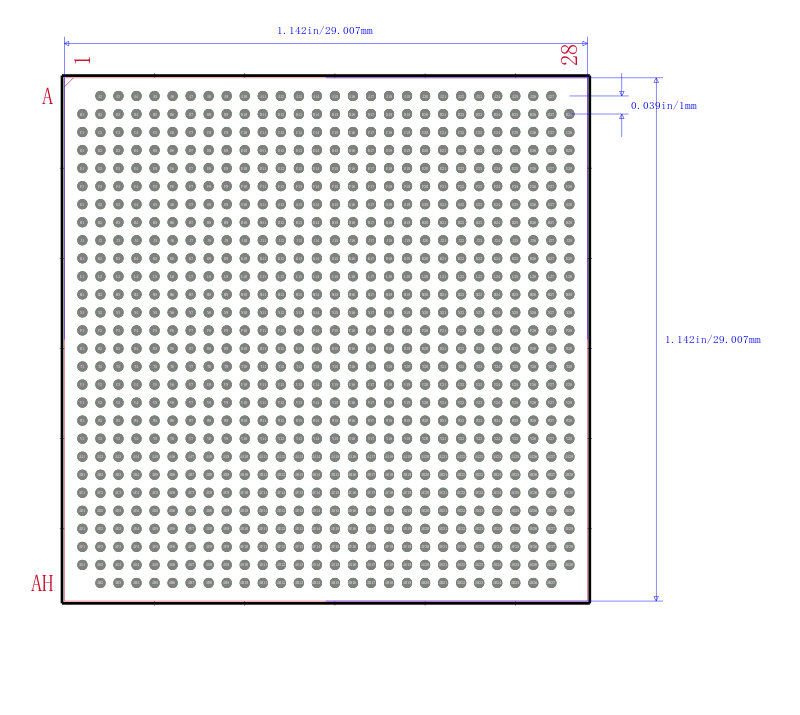 EP3SL150F780I4L封装图