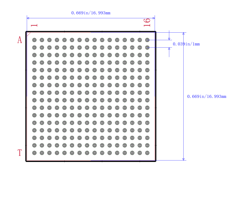 EPM2210F256I5N封装图