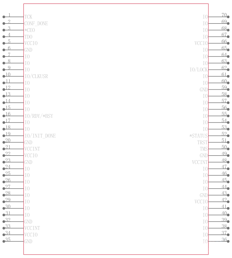 EP1K100QC208-1N引脚图