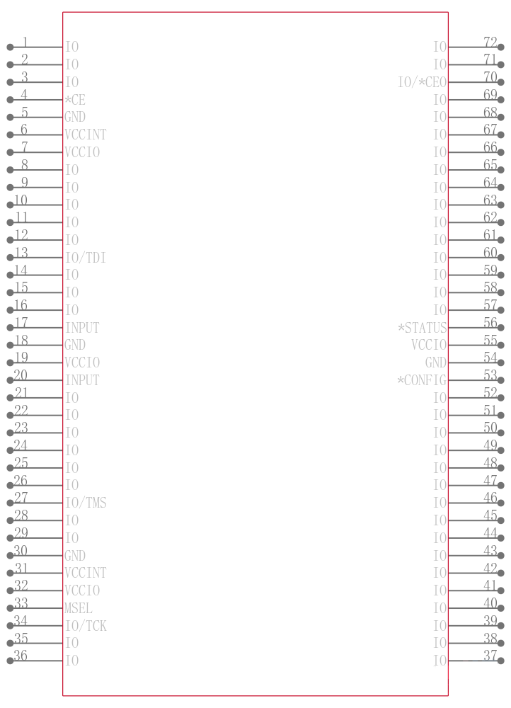 EPF6016TC144-3N引脚图