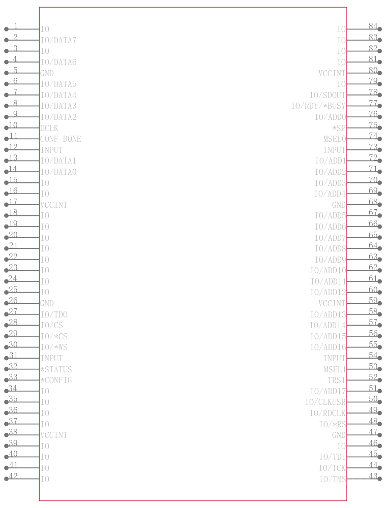 EPF8452ALC84-3引脚图