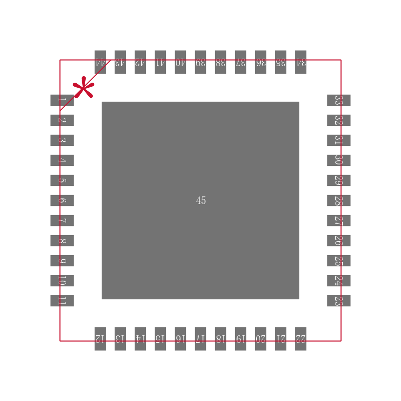 AMIS30421C4211G封装焊盘图