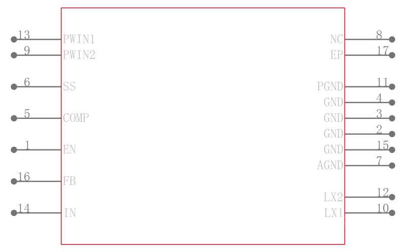 ADP2105ACPZ-R7引脚图