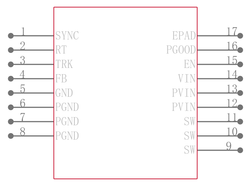 ADP2164ACPZ-1.8-R7引脚图