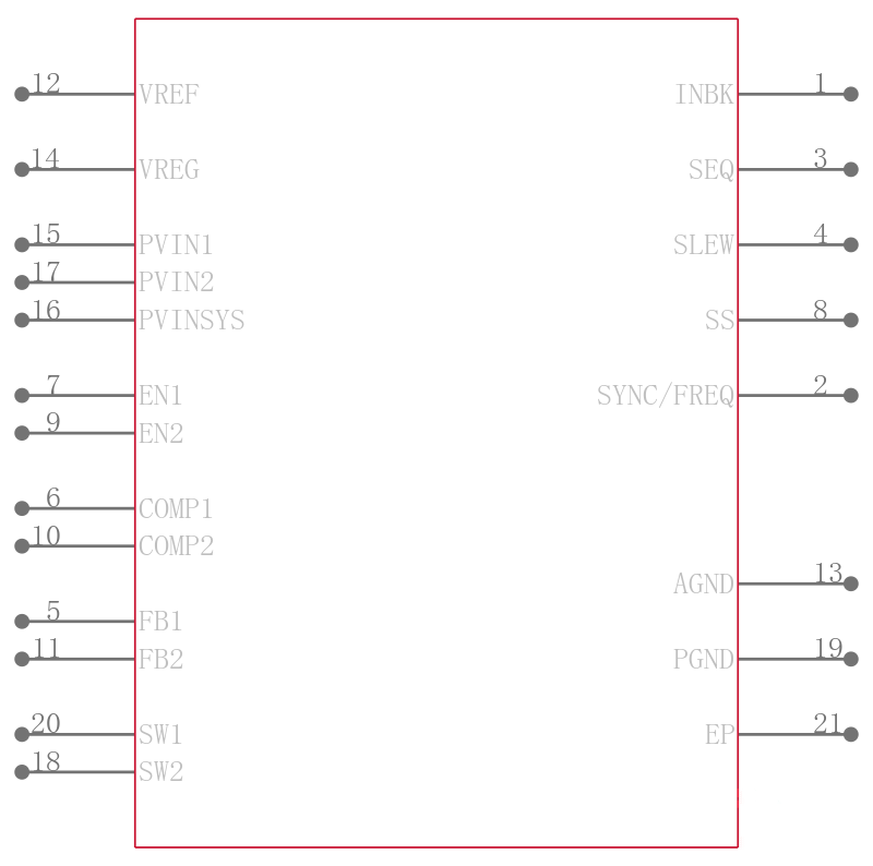 ADP5070ACPZ引脚图