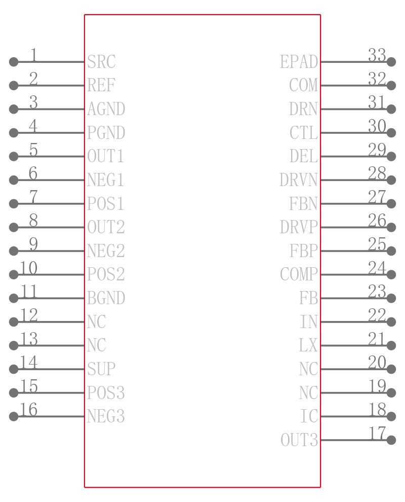 EL7641ILTZ-T7引脚图