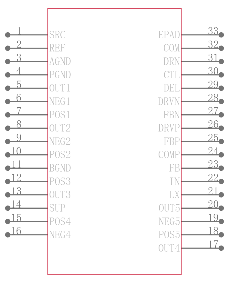 EL7642ILTZ-T7引脚图