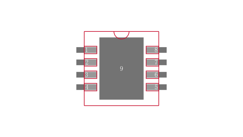 AD8639ACPZ-REEL7封装焊盘图