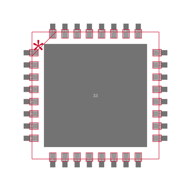 AMIS30624C6245RG封装焊盘图