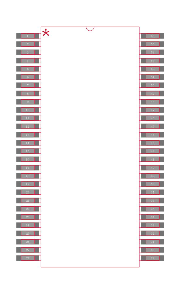 FCT162H501CTPVCG4封装焊盘图