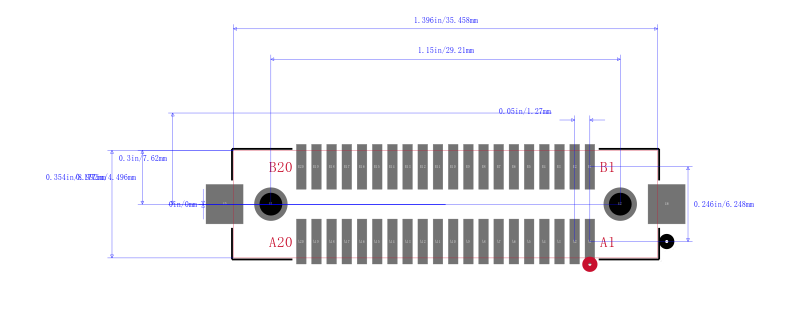 FX2-40S-1.27SV71封装图