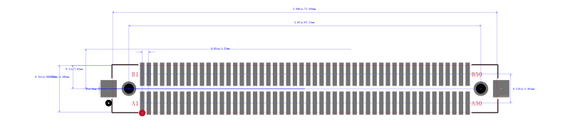 FX2C1-100P-1.27DSA封装图