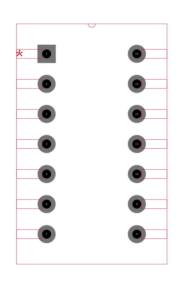 AD2702SD封装焊盘图