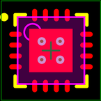 AS3933-BQFT封装焊盘图