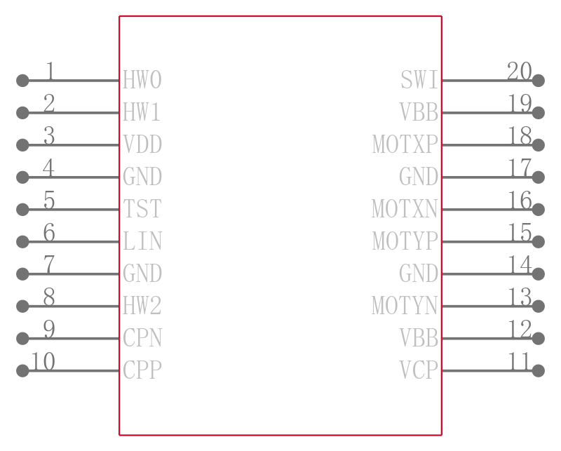 AMIS30623C6239RG引脚图