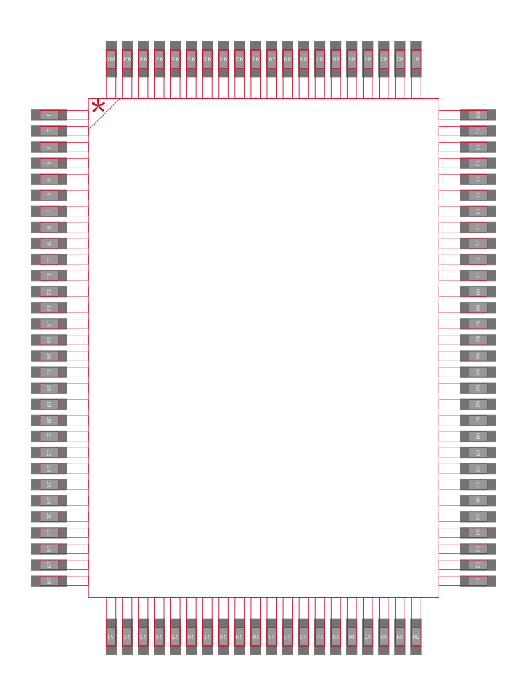 GC3011A-PQ封装焊盘图