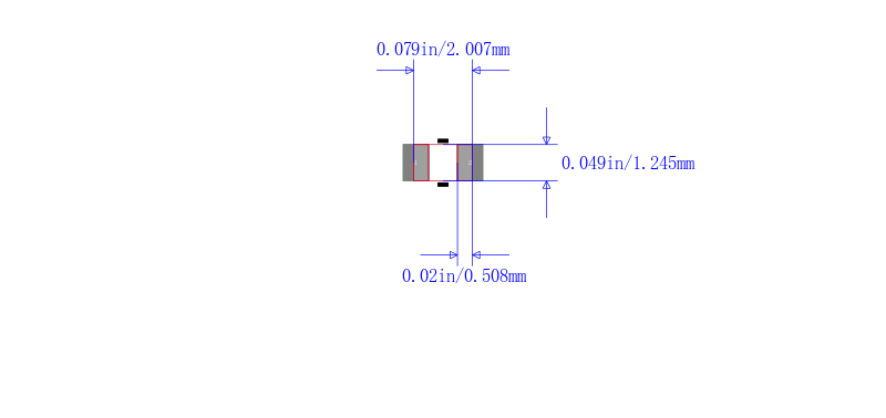 GRM21BR71H105KA12L封装图