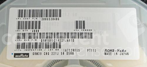 GRM1885C1H221JA01D图片7