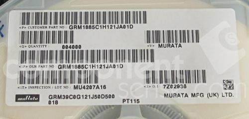 GRM1885C1H121JA01D图片8