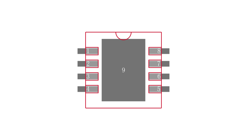 ADA4638-1ACPZ-RL封装焊盘图