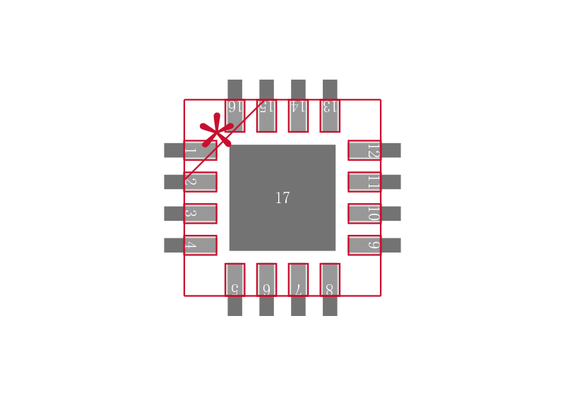 ADA4853-3YCPZ-RL封装焊盘图