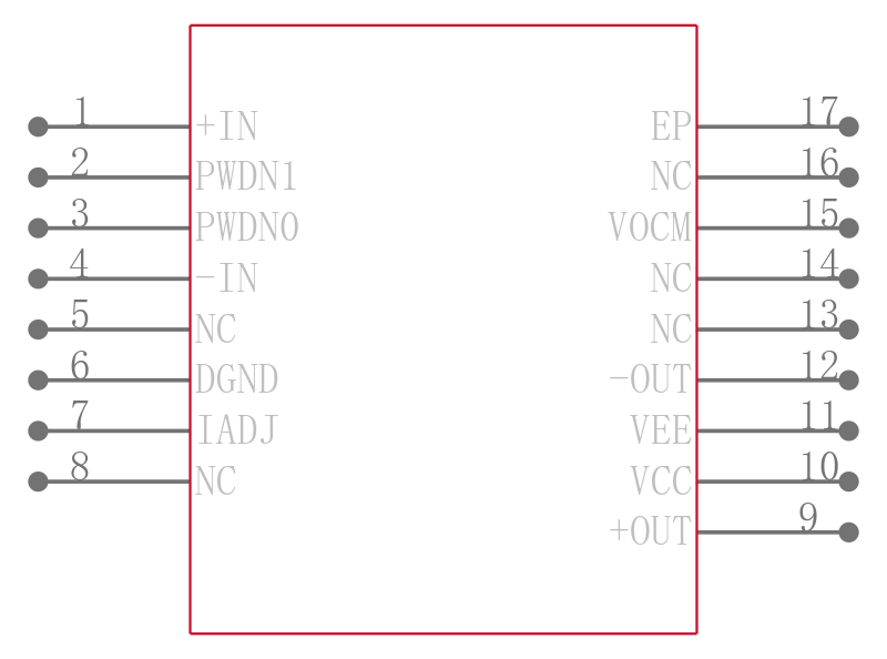 AD8390ACPZ-REEL7引脚图