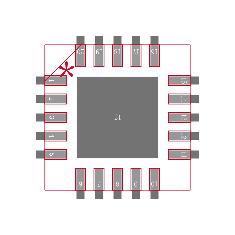 ICM7218AIQI+封装焊盘图