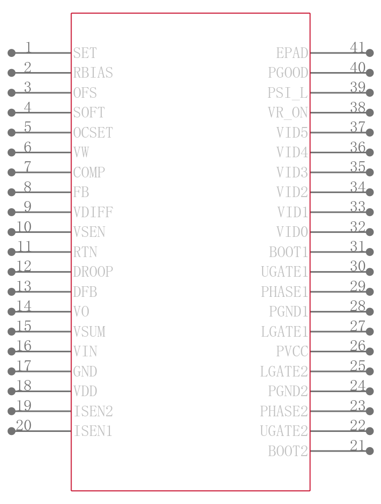ISL6264CRZ引脚图