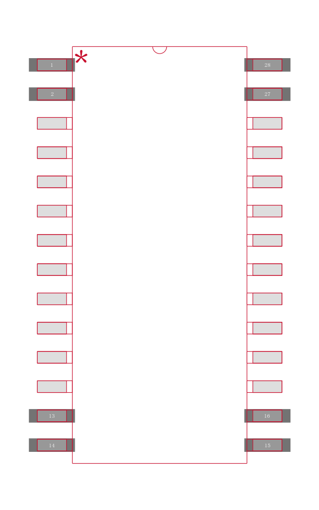 ISO122U/1K封装焊盘图