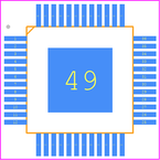 IS31FL3236-TQLS2封装焊盘图