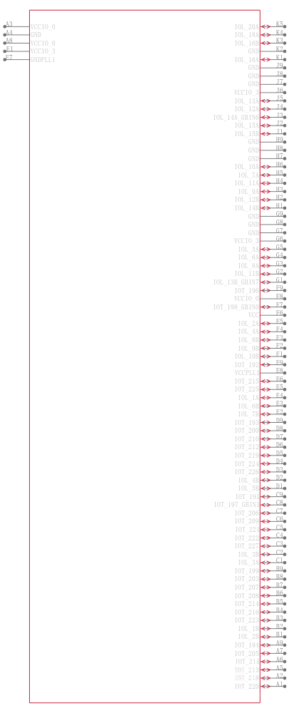 ICE40HX8K-CT256引脚图