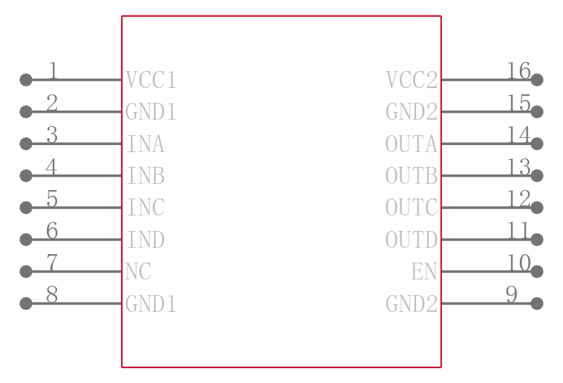 ISO7140CCDBQR引脚图