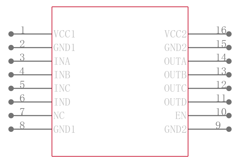 ISO7140FCCDBQ引脚图