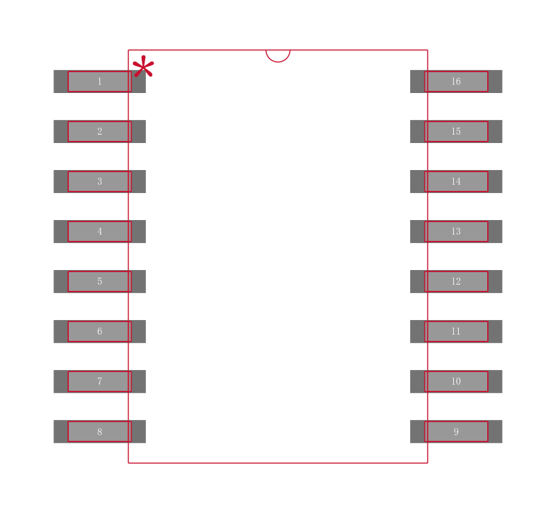 ISO3086TDWR封装焊盘图