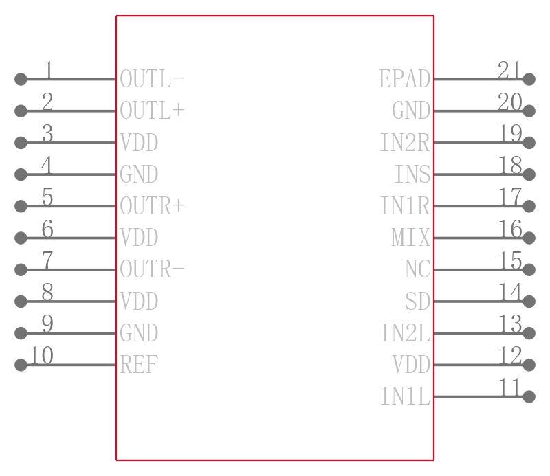 ISL54002IRTZ-T引脚图