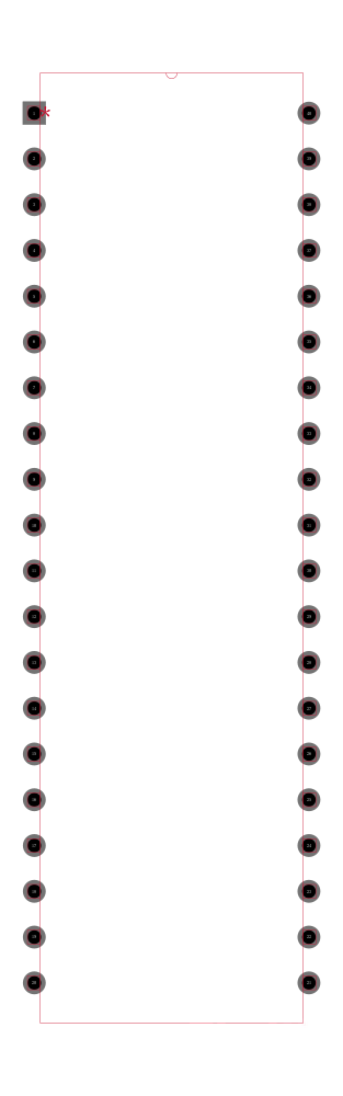 ICL7117CPL封装焊盘图