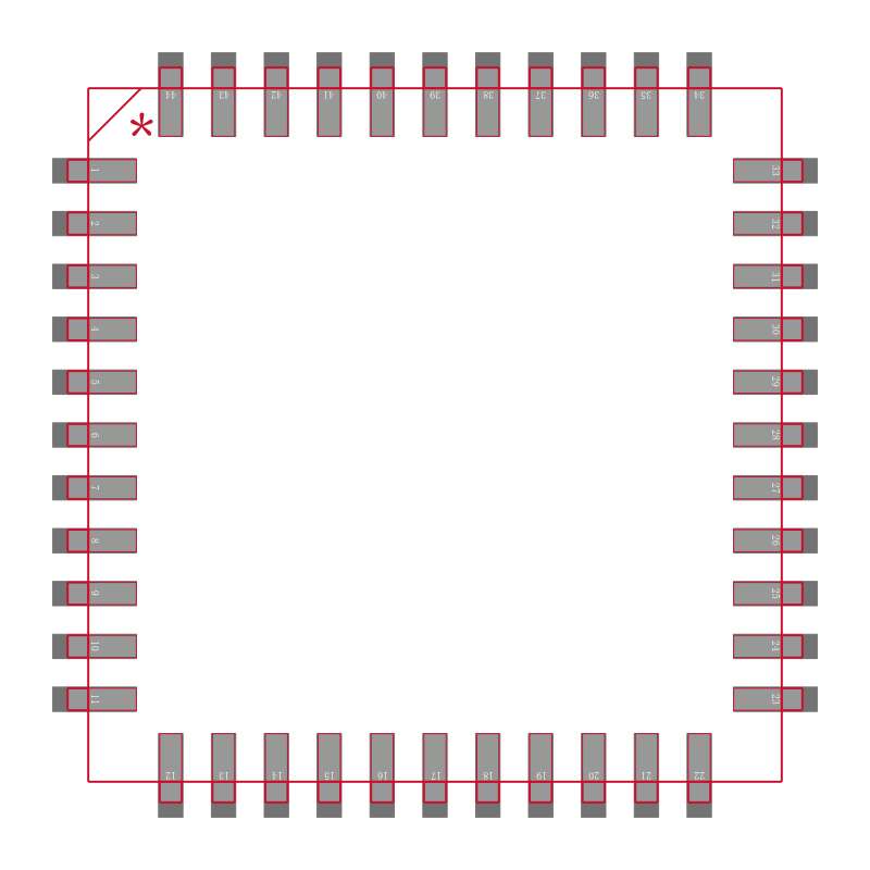ICL7136CQH-D封装焊盘图
