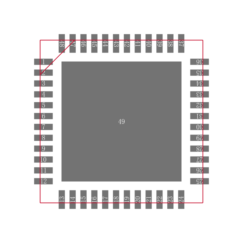 ISL6377HRZ封装焊盘图