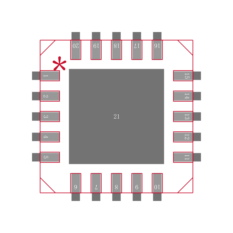 ISL6504ACR-T封装焊盘图