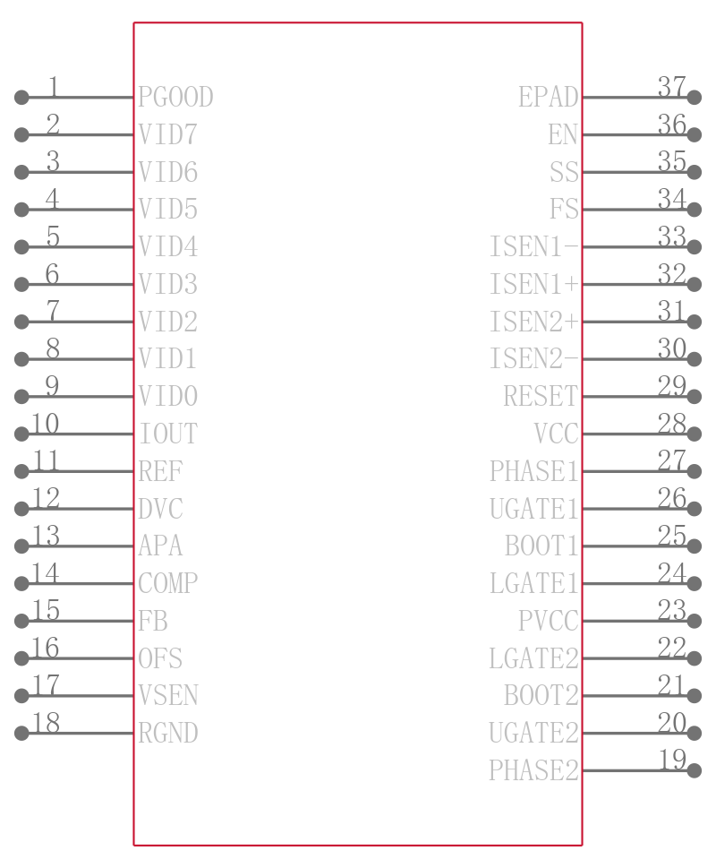 ISL6313BCRZ-T引脚图